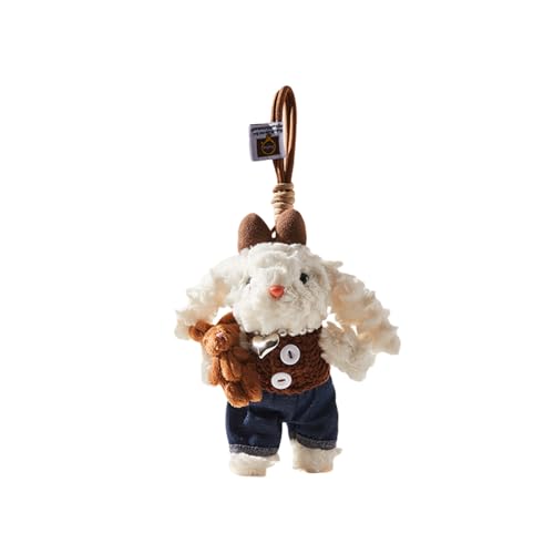 Niedlicher Taschenanhänger in Kaninchenform, der der täglichen Handhabung standhält Seine Flauschigkeit über Lange Zeit behält. Tne507 (White, 12.5cm) von Generic