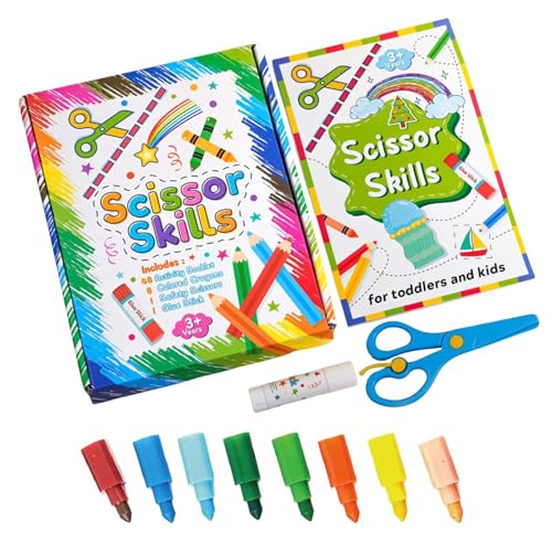 Notizbuch zum Schneiden und Kleben, Schneiden und Kleben, Übungsheft für Fähigkeiten zum Schneiden und Kleben | Lernaktivitäten zum Ausschneiden von Ausmalen, fesselnde Projekte für Kinder ab 3 Jahren Notizbuch zum Schneiden und Kleben, Schneiden und Kleben, Übungsheft für Fähigkeiten zum Schneiden und Kleben | Lernaktivitäten zum Ausschneiden von Ausmalen, fesselnde Projekte für Kinder ab 3 Jahren von Generic