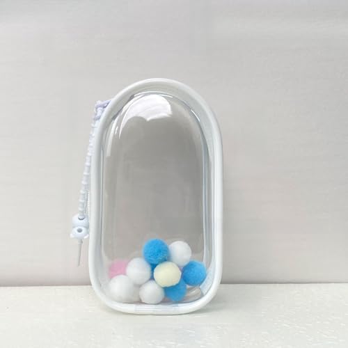 Nur passend für die neueste Version 4.0 Schutzhülle Anhänger trendiger Puppen. ([Weiß] 4.0 Exklusive Lagertasche (Doppelloch-Silikonseil + Haarball)) von Generic