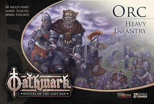 Oathmark Orc Heavy Infantry Miniatur-Kriegsspiel-Figuren, Kunststoff, 28 mm, 30 Stück, ab 15 Jahren, Teenager, Erwachsene, Fantasy-Thema Oathmark Orc Heavy Infantry Miniatur-Kriegsspiel-Figuren, Kunststoff, 28 mm, 30 Stück, ab 15 Jahren, Teenager, Erwachsene, Fantasy-Thema von Generic
