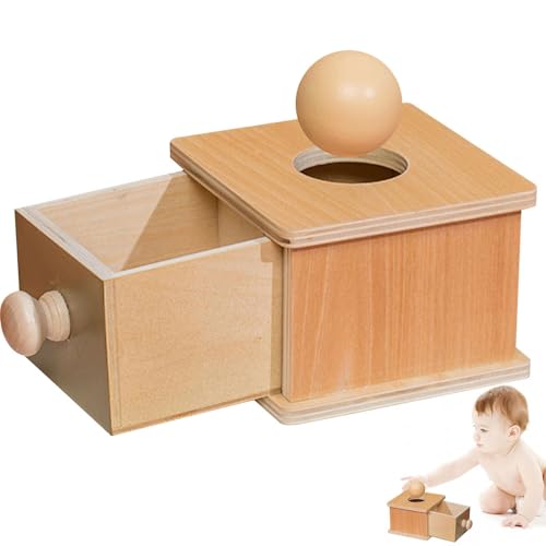 Objekt Beständigkeitsbox Spielzeug - Baby -Lernspielzeug, Holzmünze Drop Ball | Zuverlässige Entwicklungsmotorikmaterialien, Lernaktivitätsspielzeug für Babys und Kinder im Vorschulalter Objekt Beständigkeitsbox Spielzeug - Baby -Lernspielzeug, Holzmünze Drop Ball | Zuverlässige Entwicklungsmotorikmaterialien, Lernaktivitätsspielzeug für Babys und Kinder im Vorschulalter von Generic