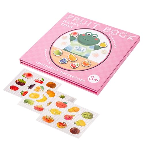 Obst-Lernspielzeug, Magnetisches Lernspielzeug,Obstbuch aus für Kinder - Lustiges Kinderspielzeug, Cartoon-Sensorspielzeug zur Entwicklung der Beobachtungsgabe und der Fähigkeit zum logischen Den Obst-Lernspielzeug, Magnetisches Lernspielzeug,Obstbuch aus für Kinder - Lustiges Kinderspielzeug, Cartoon-Sensorspielzeug zur Entwicklung der Beobachtungsgabe und der Fähigkeit zum logischen Den von Generic