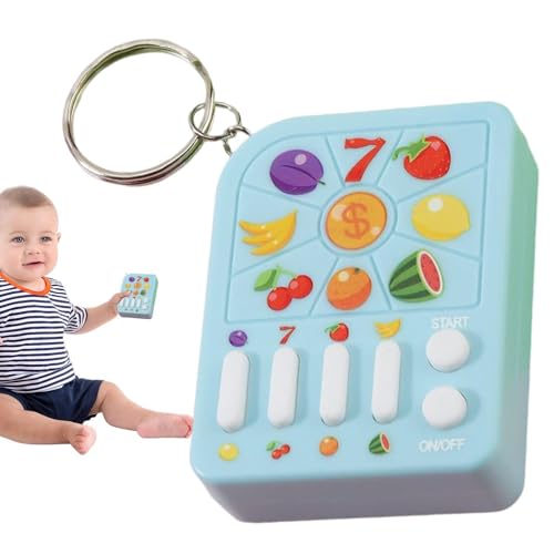 Obstmaschinen-Schlüsselkette, Lotterie-Schlüsselkette | elektrischer Blitzautomat | Lustiger Lotterie-Spiel-Rucksack-Anhänger für Geburtstage, Weihnachten, Ostern für den, hellblau, Se référer au Obstmaschinen-Schlüsselkette, Lotterie-Schlüsselkette | elektrischer Blitzautomat | Lustiger Lotterie-Spiel-Rucksack-Anhänger für Geburtstage, Weihnachten, Ostern für den, hellblau, Se référer au von Generic