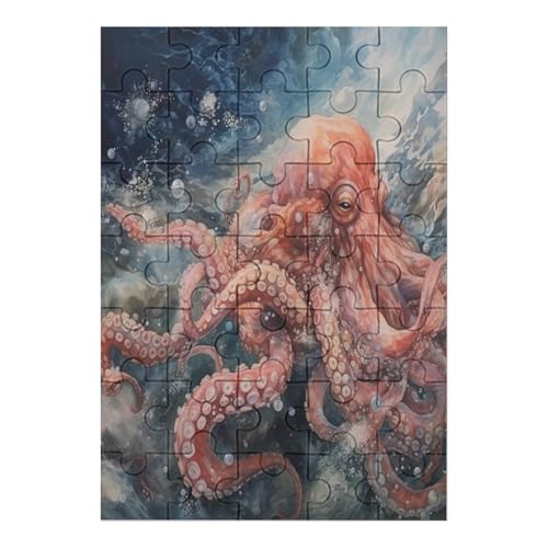 Octopus - 1000 Teile Puzzle – - Hochauflösendes - Gelegenheitsspiel – 1000 Teile Holzpuzzle 35 von Generic