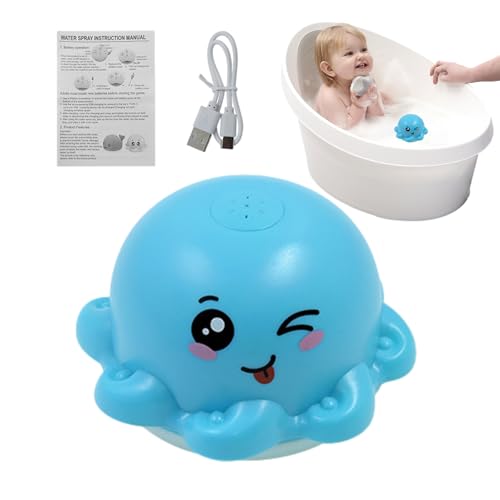 Octopus Bath Toy Sprinkler – Automatisch nachfüllbarer Wassersprüher für interaktives Pool-Badespielzeug | Duschsprüher für Kleinkinder, lustiges Badewannenspielzeug, Ich von Generic