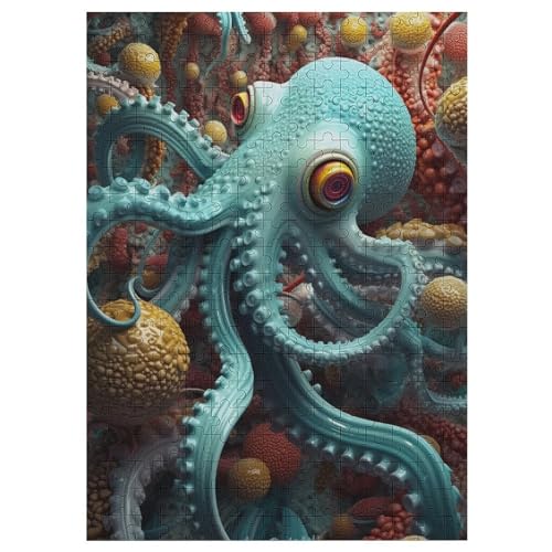 Octopus Puzzle 300 PCS - Erwachsenenpuzzle Mit - Geschicklichkeitsspiel Für Die Ganze Familie - Ideal Als Holzpuzzle von Generic
