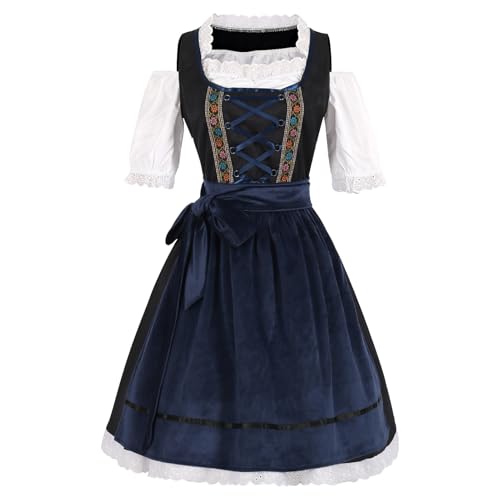 Oktoberfest -Outfit Frauen - S -2xl Bayeres, traditionelles deutsches Kostüm, Bier -Wench -Kleidung | Festivalparty Carnival Cosplay -Outfit, Kulturerbe Feier, Frauen Girls Oktoberfest Kee von Generic