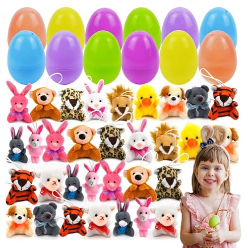 Osterei Füllstoffe Spielzeug, vorgefüllter Korb Stuffers Plüschspielzeug - Korbfüller, Tiere Plüsch für Kinderjagdspiel, Klassenpreise, Partyartikel Lieferungen von Generic