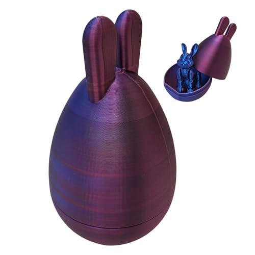 Ostern 3D Ei-Spielzeug, Ostern 3D gedrucktes Spielzeug - Flexibles Joint Zappeln Spielzeug 3D gedruckt Ei-Spielzeug,Kristall bunte Heimtextilien Klapp Ostern Ornamente für Ostern von Generic