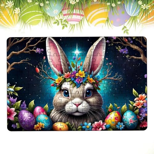 Osterpuzzle, Osterhasen-Puzzle – farbenfrohes Osterpuzzle | Hase Kunstpuzzle Frohe Ostern für herausfordernde Familienaktivitätsspiele Osterpuzzle, Osterhasen-Puzzle – farbenfrohes Osterpuzzle | Hase Kunstpuzzle Frohe Ostern für herausfordernde Familienaktivitätsspiele von Generic