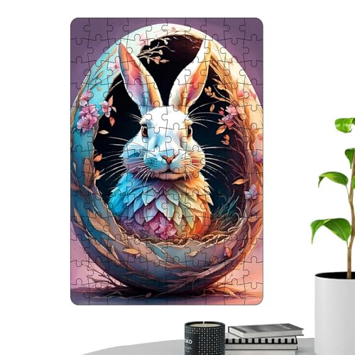Osterpuzzle für Erwachsene, Osterpuzzle | Bastelpuzzle für Ostern - Niedliche Osterhasen-Puzzles | -Kunstpuzzle für Erwachsene und Kinder von Generic