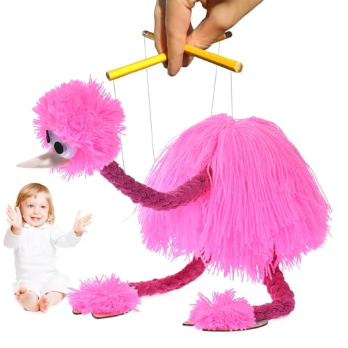Ostrruz Puppets Threadfäden, Straußhandpuppe, Tierpuppen, lebensechte interaktive Handpuppe aus Meer, handgefertigt aus Strauß für das Simulationsspiel Puppet ostrruz von Generic
