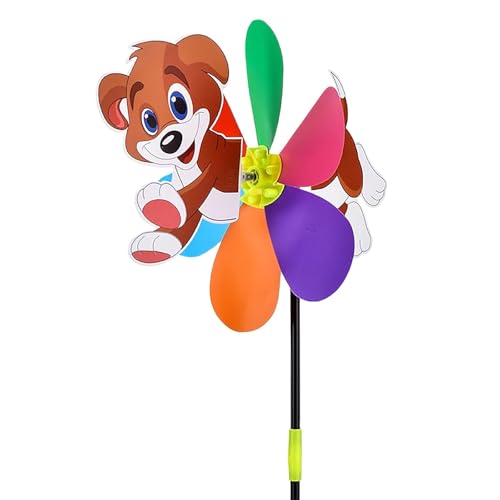 Outdoor DREI Cartoon Muster Optional Windmühle Kinderspielzeug Zsh657 (Purple, One Size) von Generic