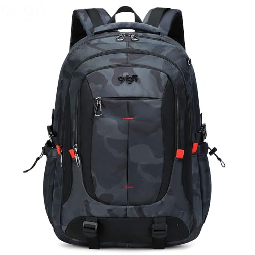 Outdoor Reise Rucksack große Kapazität Computer Rucksack, High School Student Schultaschen(A,M(33 * 23 * 47cm)) von Generic