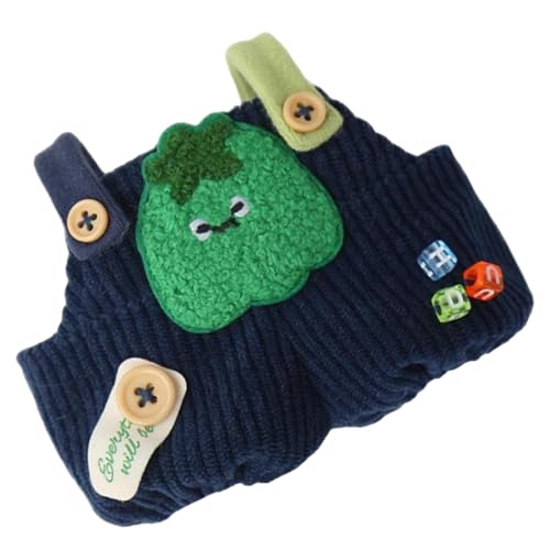 Overall für Plüschpuppen, Kleider für Plüschpuppen - Plüschoverall gefüllt 15 cm - Hose mit Figuren gefüllt mit Gemüse, niedliche Plüschpuppen, abnehmbares Kostüm für von Generic