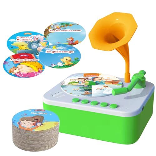 PHONOGROGROGRAFISCHE Story -Spieler für Kinder - Gramophone Music Box, Audio Story Player, Geschichtenerzählmaschine | Klassisches Geschichtenerzählen Spielzeug mit 96 Karten, ansprechendes PHONOGROGROGRAFISCHE Story -Spieler für Kinder - Gramophone Music Box, Audio Story Player, Geschichtenerzählmaschine | Klassisches Geschichtenerzählen Spielzeug mit 96 Karten, ansprechendes von Generic