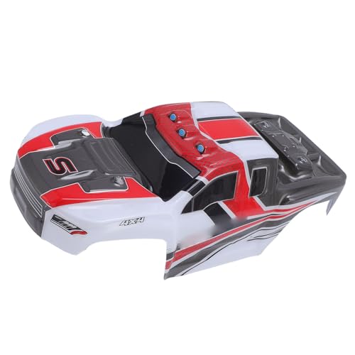 PVC Leichtes Ersatz RC Car Cover Cover, Deformation Proof Sporty Look Ersatzteile Körperschale für RC -Auto -Enthusiasten (Rot) von Generic