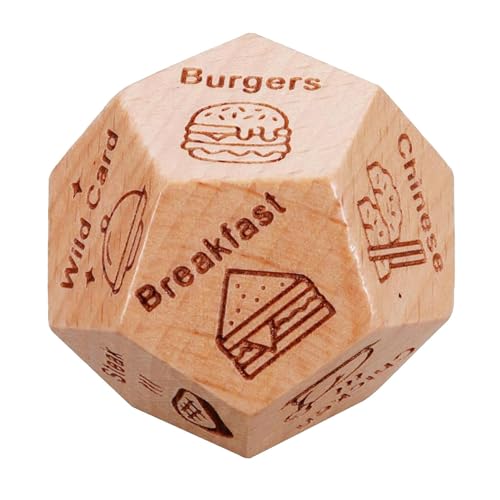 Paare Würfel, 12 Seiten Holz Jubiläumswürfel , Termin Würfel für Feinschmecker, Datingwürfel für Paare lustige Nächte für Paare Paare Würfel, 12 Seiten Holz Jubiläumswürfel , Termin Würfel für Feinschmecker, Datingwürfel für Paare lustige Nächte für Paare von Generic