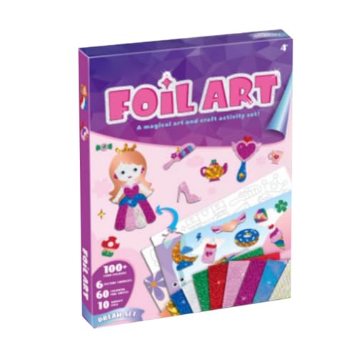 Pädagogisches DIY-3D-Sticker-Kunst-Set für Kinder, praktische Bastelaktivität, Papiermaterial, Lernspielzeug für den Innenbereich, für Kinder ab 4 Jahren Qgy548 (B, 32cm) von Generic