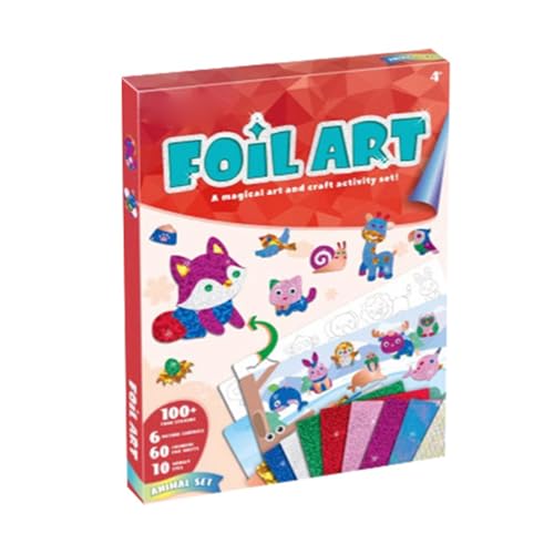 Pädagogisches DIY-3D-Sticker-Kunst-Set für Kinder, praktische Bastelaktivität, Papiermaterial, Lernspielzeug für den Innenbereich, für Kinder ab 4 Jahren Qgy548 (C, 32cm) von Generic