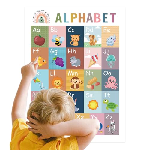 Pädagogisches Poster – Lerntafeln im Klassenzimmer – interaktives Grafik-Set im Bohemian-Stil für Zuhause Reisen Spiel Kinder Kindergarten Entwicklung Geschicklichkeit von Generic