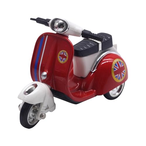 Pädagogisches Rückzieh-Motorrad-, Retro-Roller-Modell Legierung mit Reibungskraft (Denkspiel-Sammelobjekt für Kinder) Tne583 (B, 10x4x7cm) von Generic
