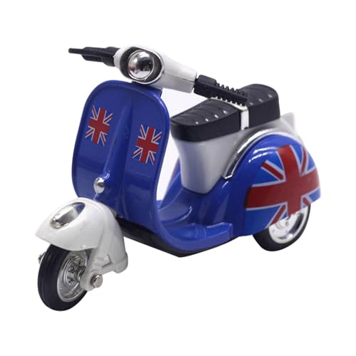 Pädagogisches Rückzieh-Motorrad-Spielzeug, Retro-Roller-Modell aus Legierung mit Reibungskraft (Denkspiel-Sammelobjekt für Kinder) BgP458 (C, 10x4x7cm) von Generic