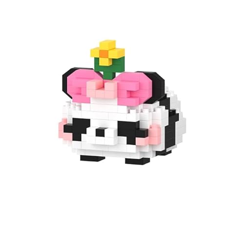 Panda Bausteine Set Mini Panda Bausteine Set Niedlich Panda Bricks Tier Building 196 StüCke Panda Baustein,Kreativ-Bausteine,Mini Tiere Bausteine Mikro Bausteine Spielzeug Kit von Generic