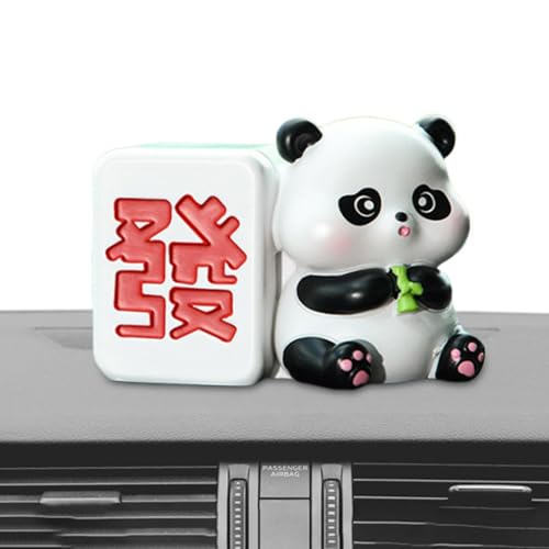 Panda Car Decorations – Mahjong Panda Doll, Panda Dashboard Decoration, Panda Dashboard Figur, Mahjong Panda Figur Desktop Toy Dolls, Armaturenbrett im chinesischen Stil, Zubehör Panda Car Decorations – Mahjong Panda Doll, Panda Dashboard Decoration, Panda Dashboard Figur, Mahjong Panda Figur Desktop Toy Dolls, Armaturenbrett im chinesischen Stil, Zubehör von Generic