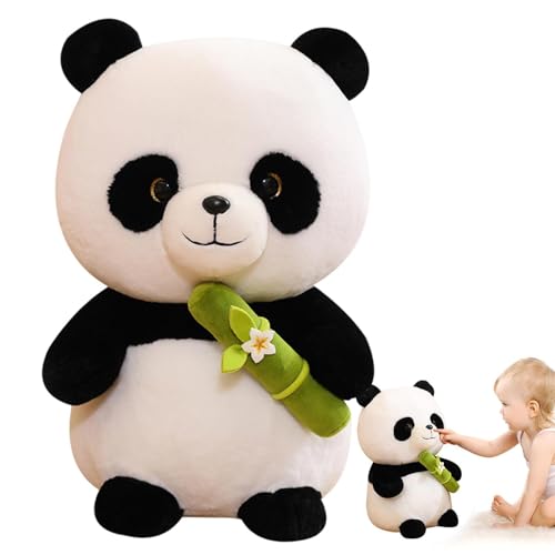 Panda Plüsch | Bambus Panda Babys weiches Spielzeug, Plüsch Panda Stofftiere, realistische handgefertigte Panda Plüsch von Generic