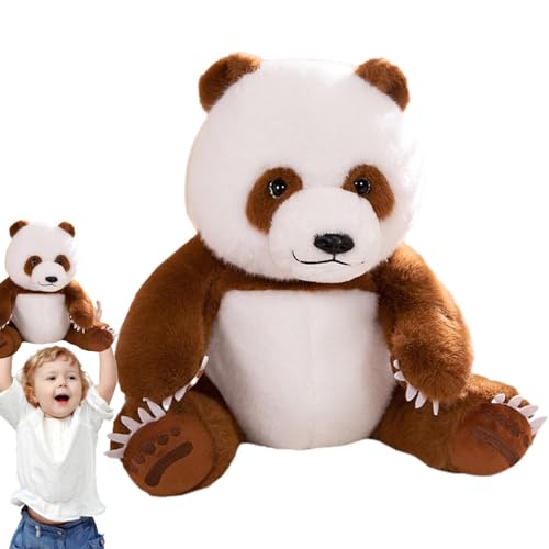 Panda aus Plüsch, Panda aus Plüsch | 11,81 Zoll (39,5 cm), super weich, niedlich, Plüschtier | dekoratives Plüschspielzeug zum Kuscheln, Kissen, Raumdekoration für Sofa, Bett, Autoinnenraum von Generic