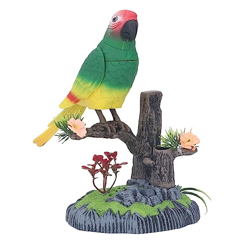 Papageienspielzeug, Vogelspielzeug Kakadu -Spielzeug für Erwachsene Papageien Zwitschern Singen Simulation Spielzeug Süßes Tiermodell (506H) von Generic