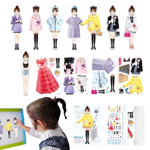 Papierkleidpuppen - Magnetische Kleiderpuppen | Magnetische Prinzessin Papierpuppen Ausschnitte tun Spiele Outfit, Magnetkleidung Rätsel kreative Modekleid für Geburtstags Kindertag Papierkleidpuppen - Magnetische Kleiderpuppen | Magnetische Prinzessin Papierpuppen Ausschnitte tun Spiele Outfit, Magnetkleidung Rätsel kreative Modekleid für Geburtstags Kindertag von Generic
