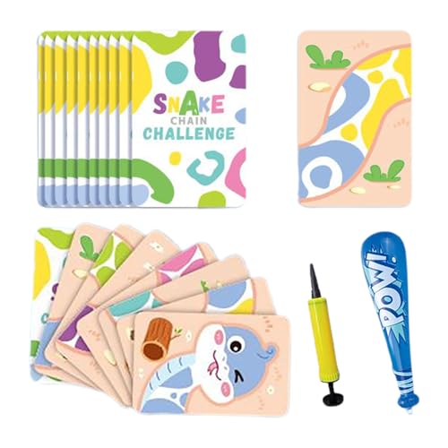 Papierpuzzle für Schlangenpuzzle - Schlangenkette Challenge Interactive | Cartoon-Brettspiel für 3 Jahre und mehr Mädchen Lernaktivitäten Papierpuzzle für Schlangenpuzzle - Schlangenkette Challenge Interactive | Cartoon-Brettspiel für 3 Jahre und mehr Mädchen Lernaktivitäten von Generic