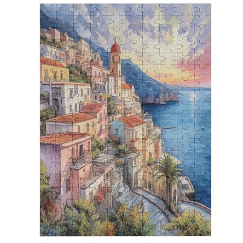 Paradise of Positano - 1000 Teile Puzzle – - Hochauflösendes - Gelegenheitsspiel – 1000 Teile Holzpuzzle 200 von Generic
