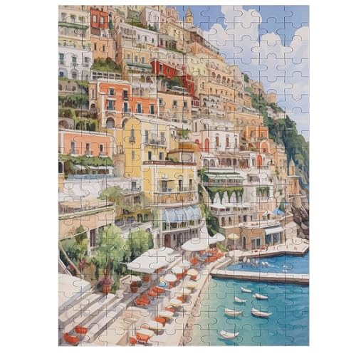 Paradise of Positano - 1000 Teile Puzzle – - Hochauflösendes - Gelegenheitsspiel – 1000 Teile Holzpuzzle 200 von Generic