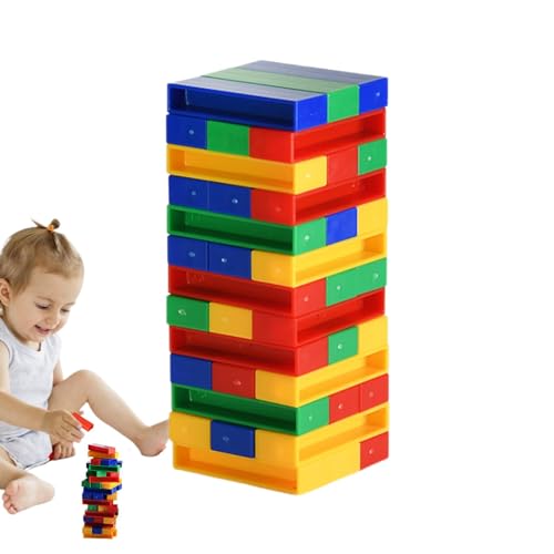 Party-Brettspiel für Erwachsene, Stapelturm-Spiel | Tumbling Tower-Spiele Stapelblock-Spiele | Balancing Cube Tabletop-Spiel, lustiges Familienbrettspiel für Jungen, Mädchen von Generic