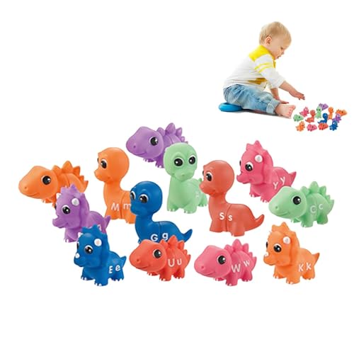 Passende Buchstaben, Dinosaurier-Spielzeug, Alphabet-Dinosaurier, Lernspielzeug, 26 x Klassifizierungs- und Kombinationsspiel, doppelseitiges Dinosaurier-Spielzeug mit Ma Passende Buchstaben, Dinosaurier-Spielzeug, Alphabet-Dinosaurier, Lernspielzeug, 26 x Klassifizierungs- und Kombinationsspiel, doppelseitiges Dinosaurier-Spielzeug mit Ma von Generic