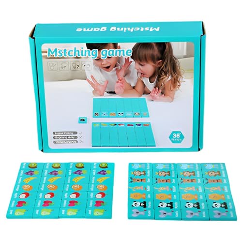 Passendes Kartenspiel – Klassisches Memmory-Spiel, Lehrreiches Kartenspiel | Kartenspiel Zum Aufbau Kognitiver Fähigkeiten, Interaktives Matching-Kartenspiel, Lustiges Matching-Spiel Für Familie, Kind von Generic
