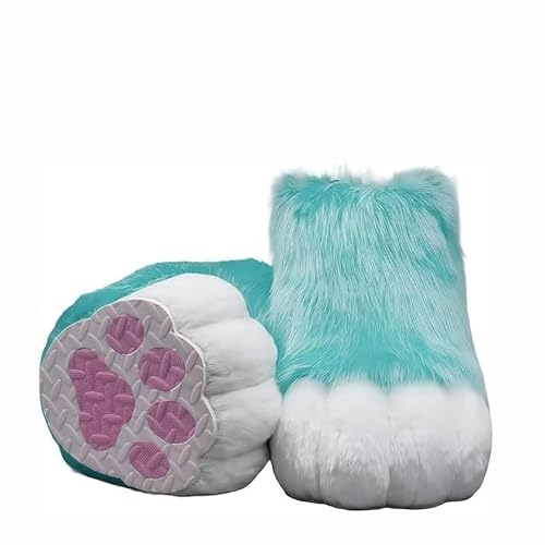 Pelzige Stiefel Füße Pfoten, Pursuit Pelz Füße Pfotenschuhe, Pursuit Kostümpfoten Schuhe Halloween Accessoires Cosplay Pelzige Stiefel Füße Pfoten, Pursuit Pelz Füße Pfotenschuhe, Pursuit Kostümpfoten Schuhe Halloween Accessoires Cosplay von Generic