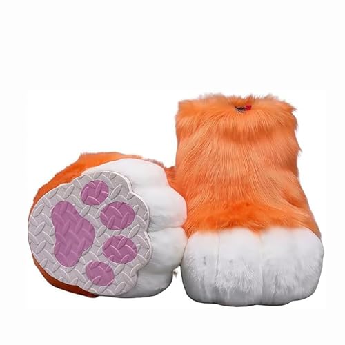 Pelzige Stiefel Füße Pfoten, Pursuit Pelz Füße Pfotenschuhe, Pursuit Kostümpfoten Schuhe Halloween Accessoires Cosplay Pelzige Stiefel Füße Pfoten, Pursuit Pelz Füße Pfotenschuhe, Pursuit Kostümpfoten Schuhe Halloween Accessoires Cosplay von Generic