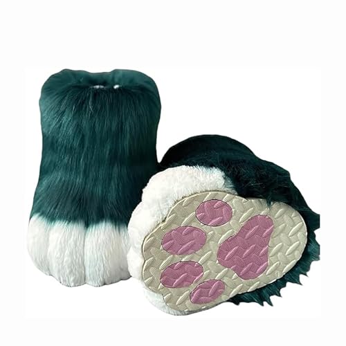 Pelzige Stiefel Füße Pfoten, Pursuit Pelz Füße Pfotenschuhe, Pursuit Kostümpfoten Schuhe Halloween Accessoires Cosplay Pelzige Stiefel Füße Pfoten, Pursuit Pelz Füße Pfotenschuhe, Pursuit Kostümpfoten Schuhe Halloween Accessoires Cosplay von Generic