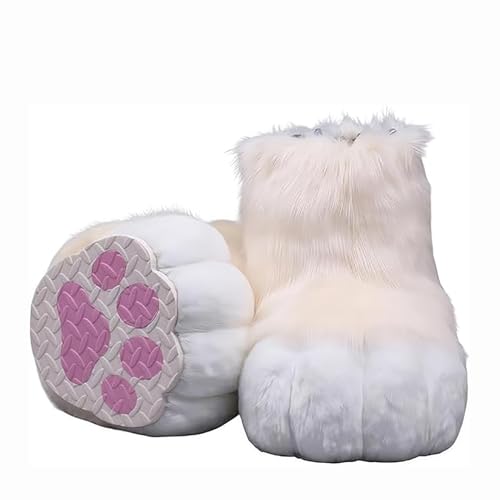 Pelzige Stiefel Füße Pfoten, Pursuit Pelz Füße Pfotenschuhe, Pursuit Kostümpfoten Schuhe Halloween Accessoires Cosplay Pelzige Stiefel Füße Pfoten, Pursuit Pelz Füße Pfotenschuhe, Pursuit Kostümpfoten Schuhe Halloween Accessoires Cosplay von Generic