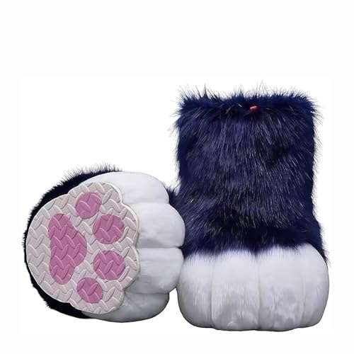 Pelzige Stiefel Füße Pfoten, Pursuit Pelz Füße Pfotenschuhe, Pursuit Kostümpfoten Schuhe Halloween Accessoires Cosplay Pelzige Stiefel Füße Pfoten, Pursuit Pelz Füße Pfotenschuhe, Pursuit Kostümpfoten Schuhe Halloween Accessoires Cosplay von Generic