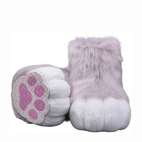 Pelzige Stiefel Füße Pfoten, Pursuit Pelz Füße Pfotenschuhe, Pursuit Kostümpfoten Schuhe Halloween Accessoires Cosplay Pelzige Stiefel Füße Pfoten, Pursuit Pelz Füße Pfotenschuhe, Pursuit Kostümpfoten Schuhe Halloween Accessoires Cosplay von Generic
