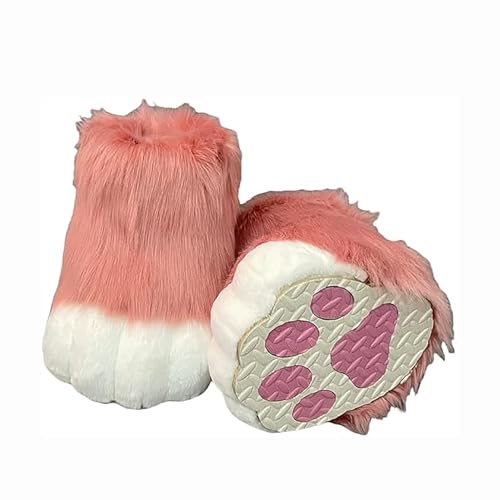 Pelzige Stiefel Füße Pfoten, Pursuit Pelz Füße Pfotenschuhe, Pursuit Kostümpfoten Schuhe Halloween Accessoires Cosplay Pelzige Stiefel Füße Pfoten, Pursuit Pelz Füße Pfotenschuhe, Pursuit Kostümpfoten Schuhe Halloween Accessoires Cosplay von Generic