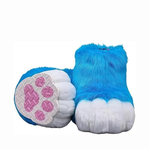 Pelzige Stiefel Füße Pfoten, Pursuit Pelz Füße Pfotenschuhe, Pursuit Kostümpfoten Schuhe Halloween Accessoires Cosplay Pelzige Stiefel Füße Pfoten, Pursuit Pelz Füße Pfotenschuhe, Pursuit Kostümpfoten Schuhe Halloween Accessoires Cosplay von Generic