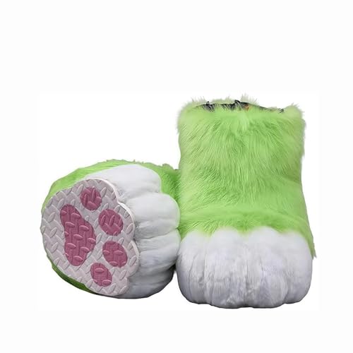 Pelzige Stiefel Füße Pfoten, Pursuit Pelz Füße Pfotenschuhe, Pursuit Kostümpfoten Schuhe Halloween Accessoires Cosplay Pelzige Stiefel Füße Pfoten, Pursuit Pelz Füße Pfotenschuhe, Pursuit Kostümpfoten Schuhe Halloween Accessoires Cosplay von Generic