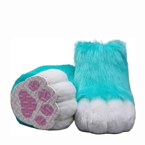 Pelzige Stiefel Füße Pfoten, Pursuit Pelz Füße Pfotenschuhe, Pursuit Kostümpfoten Schuhe Halloween Accessoires Cosplay Pelzige Stiefel Füße Pfoten, Pursuit Pelz Füße Pfotenschuhe, Pursuit Kostümpfoten Schuhe Halloween Accessoires Cosplay von Generic