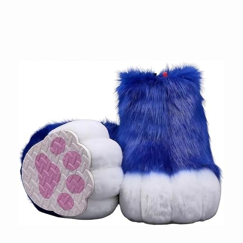 Pelzige Stiefel Füße Pfoten, Pursuit Pelz Füße Pfotenschuhe, Pursuit Kostümpfoten Schuhe Halloween Accessoires Cosplay Pelzige Stiefel Füße Pfoten, Pursuit Pelz Füße Pfotenschuhe, Pursuit Kostümpfoten Schuhe Halloween Accessoires Cosplay von Generic